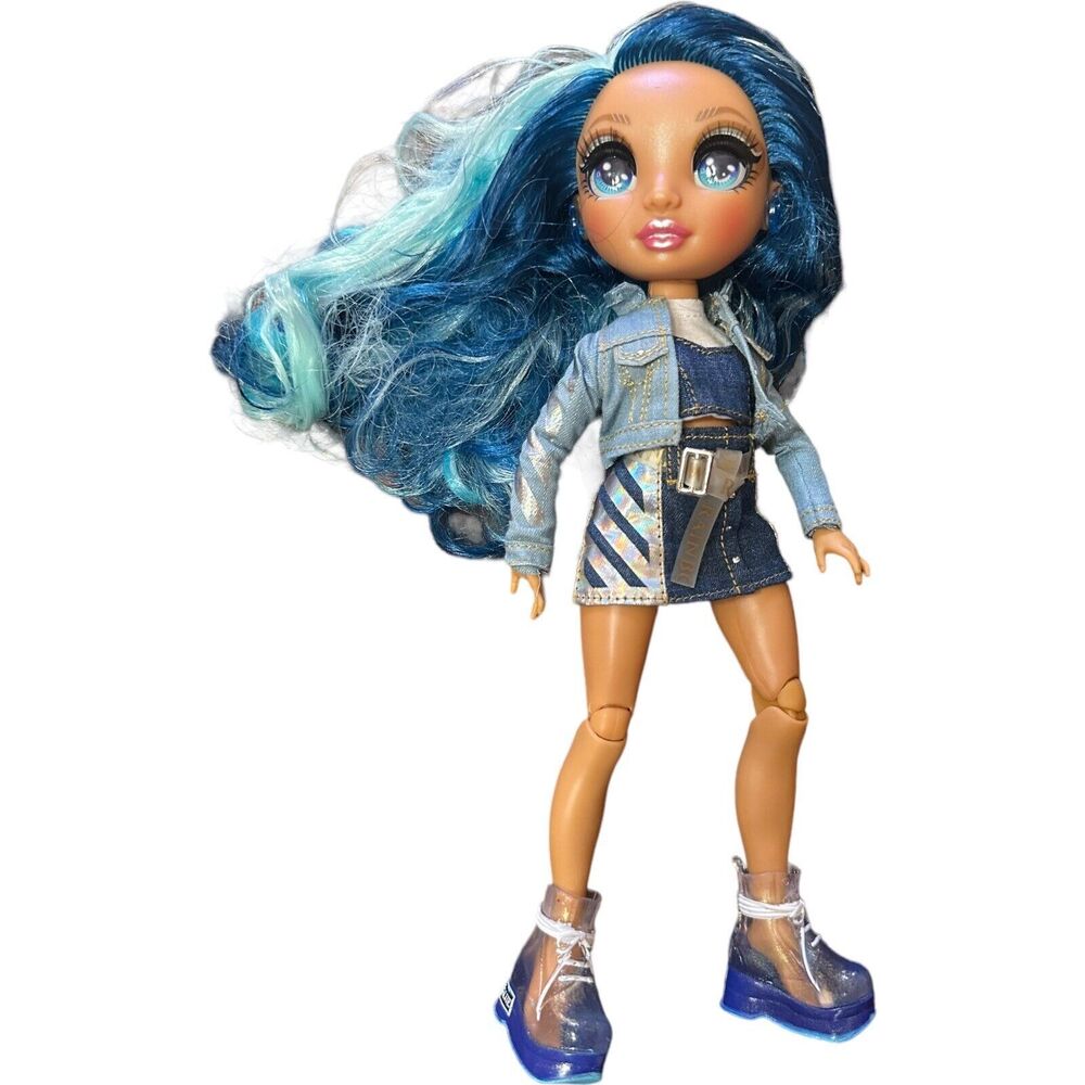 Rainbow High Skyler Bradshaw Blue Teal Hair Fashion Doll Denim Jean Outfit 2019